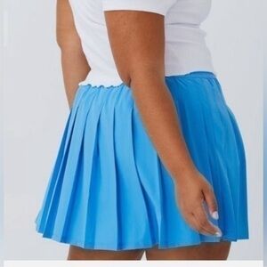 NWT Cotton On Curve Match Point Tennis Skirt Ocean Blue Size 14